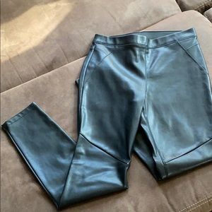 Free people moto leather leggings